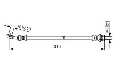 1987481416 BOSCH Тормозной шланг