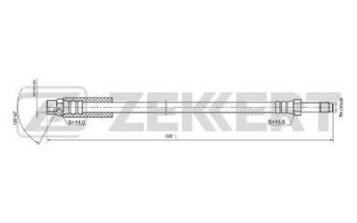 BS9209 ZEKKERT Тормозной шланг
