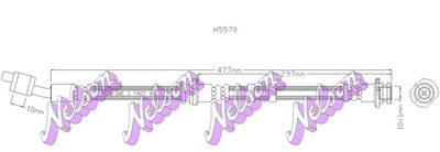 H5570 KAWE Тормозной шланг