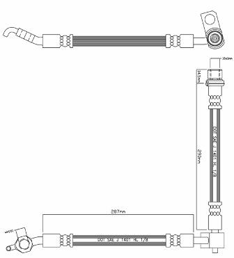 VBH1111 MOTAQUIP Тормозной шланг