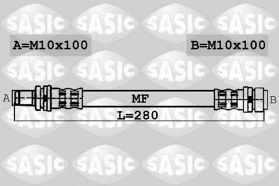 6606214 SASIC Тормозной шланг