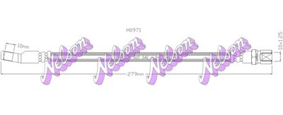 H0971 KAWE Тормозной шланг