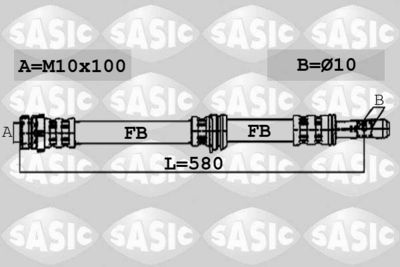 6606133 SASIC Тормозной шланг