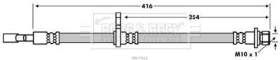 BBH7601 BORG & BECK Тормозной шланг