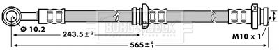 BBH7142 BORG & BECK Тормозной шланг