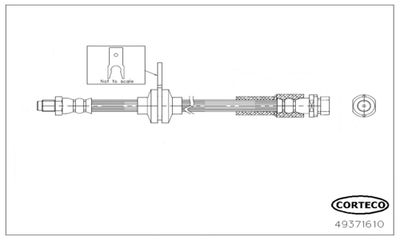 49371610 CORTECO Тормозной шланг