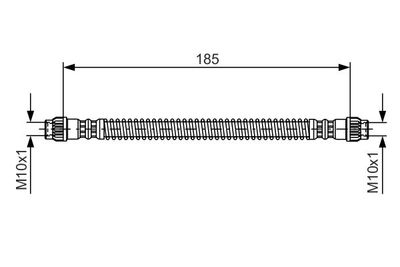 1987476670 BOSCH Тормозной шланг