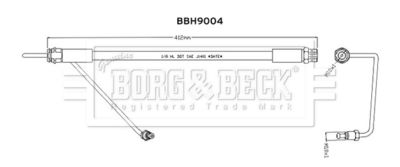 BBH9004 BORG & BECK Тормозной шланг