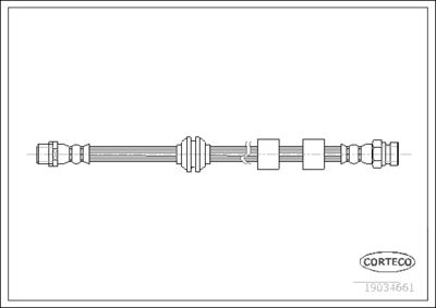 19034661 CORTECO Тормозной шланг