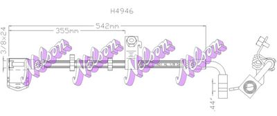 H4946 KAWE Тормозной шланг