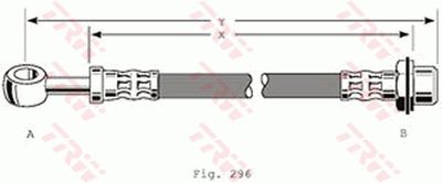 PHD193 TRW Тормозной шланг