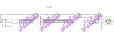 H6632 KAWE Тормозной шланг