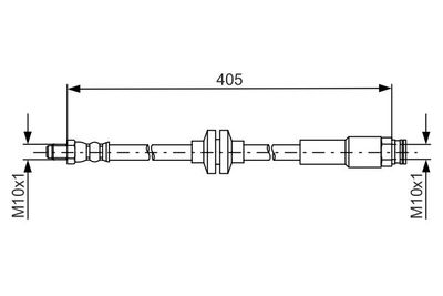 1987481671 BOSCH Тормозной шланг