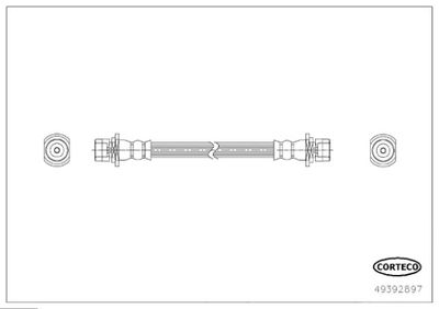 49392897 CORTECO Тормозной шланг