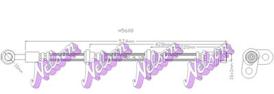 H5608 KAWE Тормозной шланг