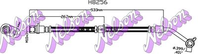 H8256 KAWE Тормозной шланг