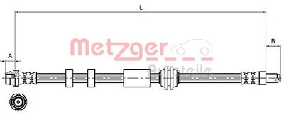 4111216 METZGER Тормозной шланг