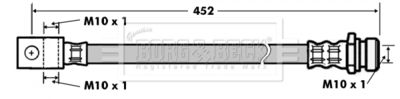 BBH7157 BORG & BECK Тормозной шланг