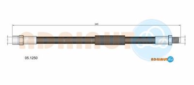051250 ADRIAUTO Тормозной шланг