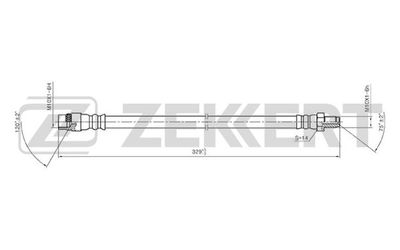 BS9084 ZEKKERT Тормозной шланг