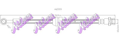 H6599 KAWE Тормозной шланг