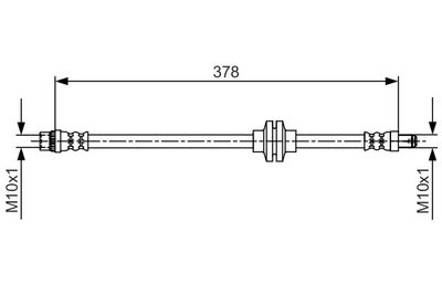 1987481707 BOSCH Тормозной шланг