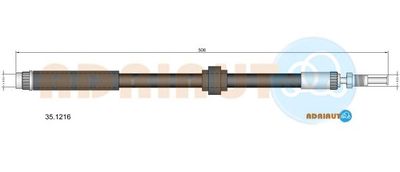 351216 ADRIAUTO Тормозной шланг