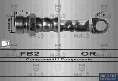 8065 AKRON-MALÒ Тормозной шланг