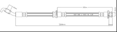 VBH1131 MOTAQUIP Тормозной шланг