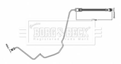 BBH8817 BORG & BECK Тормозной шланг