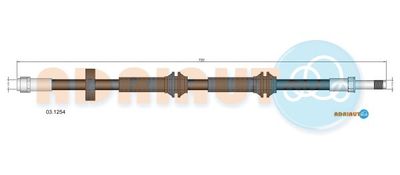 031254 ADRIAUTO Тормозной шланг
