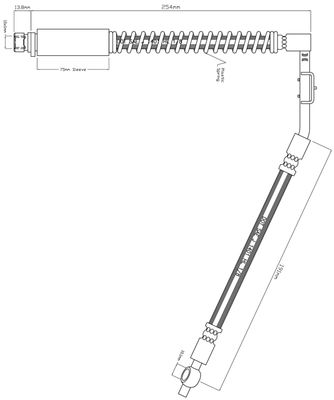 VBH791 MOTAQUIP Тормозной шланг