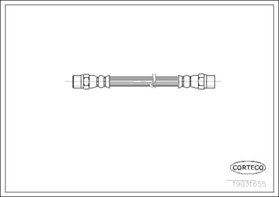 19031655 CORTECO Тормозной шланг