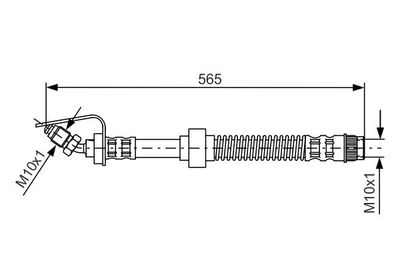 1987476906 BOSCH Тормозной шланг