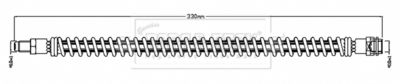 BBH8724 BORG & BECK Тормозной шланг