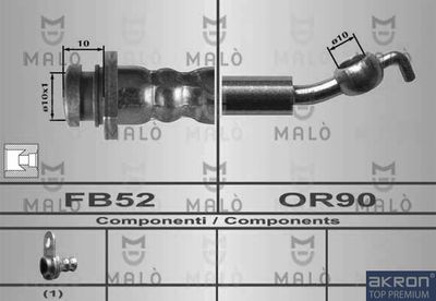 80603 AKRON-MALÒ Тормозной шланг