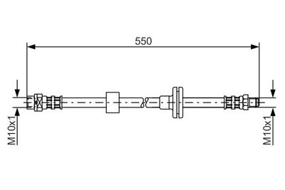 1987481056 BOSCH Тормозной шланг