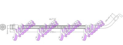 H6732 KAWE Тормозной шланг