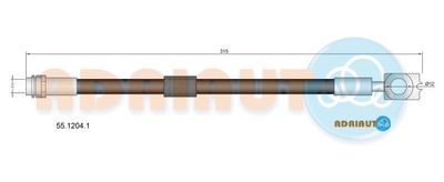 5512041 ADRIAUTO Тормозной шланг