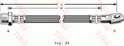 PHD304 TRW Тормозной шланг