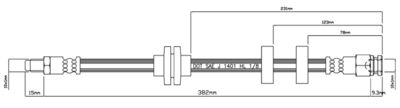 VBH846 MOTAQUIP Тормозной шланг