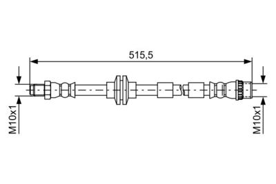 1987481733 BOSCH Тормозной шланг