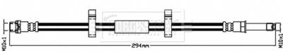 BBH8463 BORG & BECK Тормозной шланг