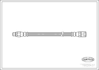 19026437 CORTECO Тормозной шланг