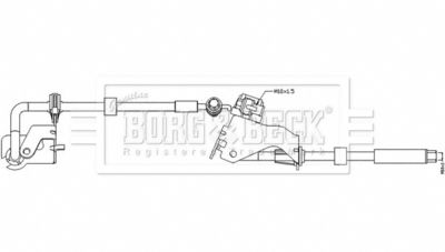 BBH8533 BORG & BECK Тормозной шланг