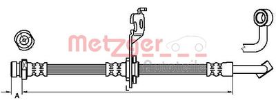 4110452 METZGER Тормозной шланг