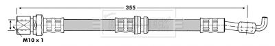 BBH6947 BORG & BECK Тормозной шланг