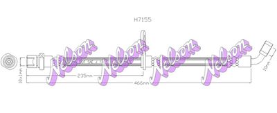 H7155 KAWE Тормозной шланг