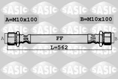 6606203 SASIC Тормозной шланг