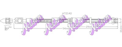 H7214Q KAWE Тормозной шланг